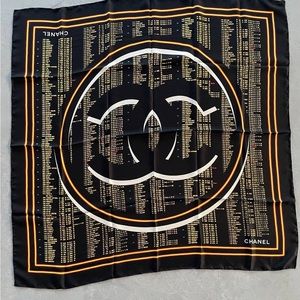 New scarf CHANEL 100% silk ORIGINAL made in Italy